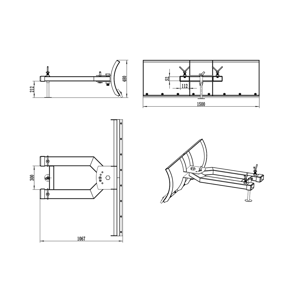 Sneeuwploegblad details